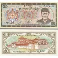 20 Ngultrum Bhután 1986 P16a UNC