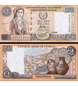 1 Libra Cyprus 2001 P60c UNC