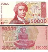 50 000 Dinárov Chorvátsko 1993 P026a UNC