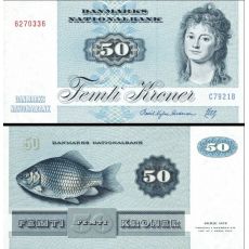 50 Kroner Dánsko 1992-98 P50 AU