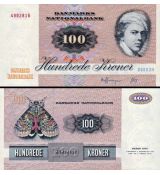 100 Kroner Dánsko 1972-77 P51 XF