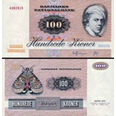 100 Kroner Dánsko 1972-77 P51 XF