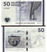 50 Kroner Dánsko 2009-14 P65 UNC