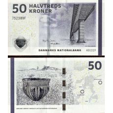 50 Kroner Dánsko 2009-14 P65 UNC