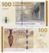 100 Kroner Dánsko 2009-13 P66 UNC