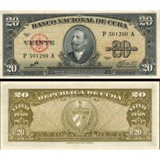20 Pesos Kuba 1960 P080c UNC