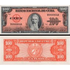 100 Pesos Kuba 1959 P093a-1 XF